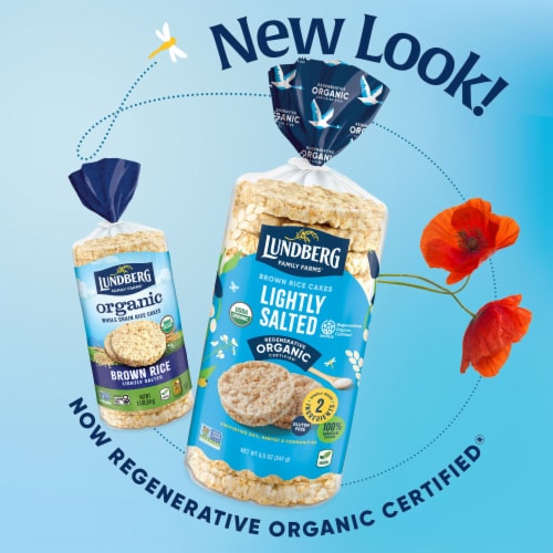 Lundberg Family Farms® Organic Lightly Salted Rice Cakes Perspective: left