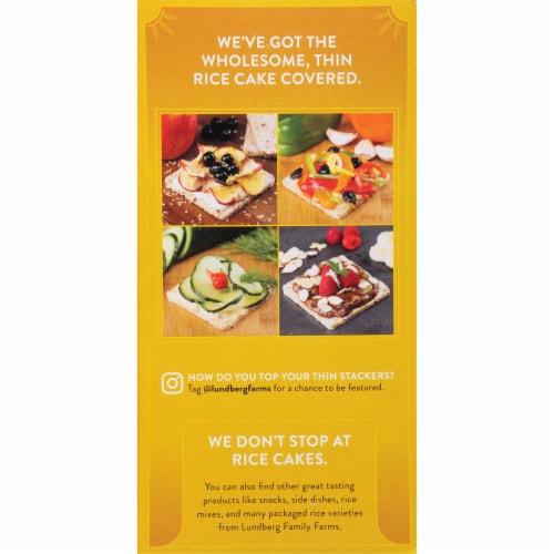 Lundberg Family Farms® Organic Thin Stackers Brown Rice Puffed Grain Cakes Perspective: left