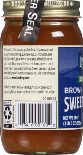 Lundberg Family Farms® Sweet Dreams® Organic Brown Rice Syrup Perspective: left