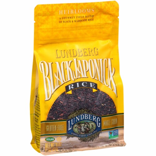 Lundberg Heirlooms Black Japonica Rice Perspective: left