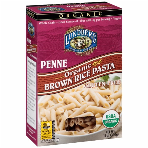 Lundberg® Organic Brown Rice Penne Pasta Perspective: left