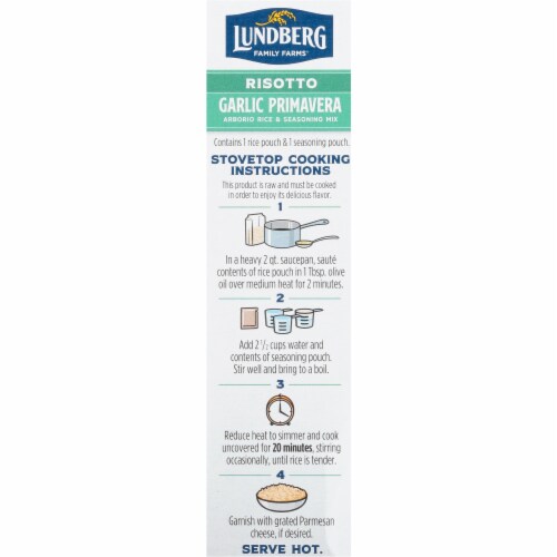 Lundberg Family Farms® Garlic Primavera Risotto Arborio Rice & Seasoning Mix Perspective: left