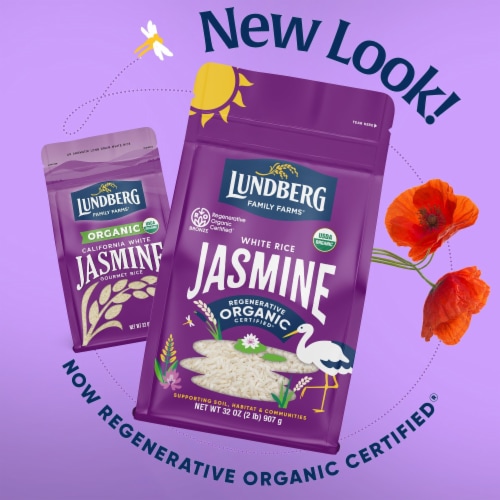 Lundberg Family Farms® Regenerative Organic Certified® Jasmine White Rice Perspective: left