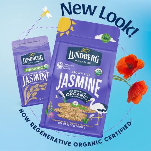Lundberg Family Farms® Organic California Brown Jasmine Gourmet Rice Perspective: left