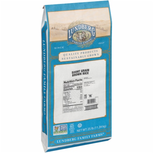 Lundberg Family Farms Brown Short Grain Rice Perspective: left