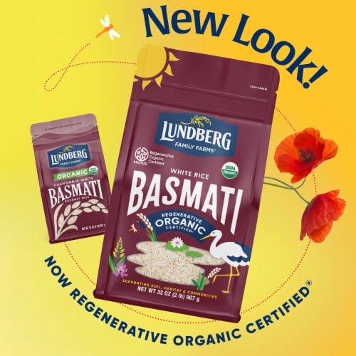 Lundberg Family Farms® Organic California White Basmati Rice Perspective: left