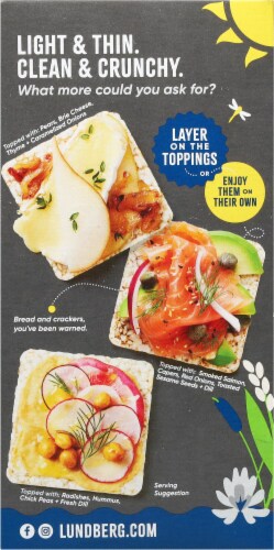 Lundberg Family Farms® Organic Thin Stackers Cracked Black Pepper Rice Cakes Perspective: left