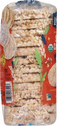Lundberg Organic Whole Grain Salted Caramel Brown Rice Cake Perspective: left