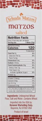 Yehuda® Lite Salted Thin Matzo Perspective: left