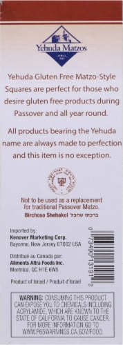 Yehuda Gluten Free Toasted Onion Matzo Squares Perspective: left
