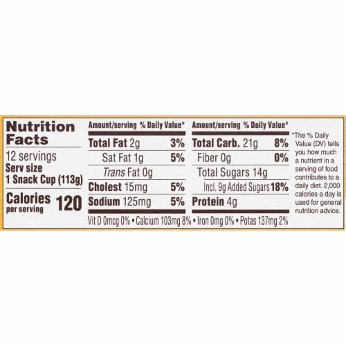 Kozy Shack Gluten Free Original Recipe Dessert Rice Pudding Snack Cups Perspective: left