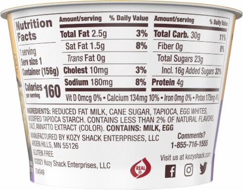 Kozy Shack® Original Recipe Tapioca Pudding Perspective: left
