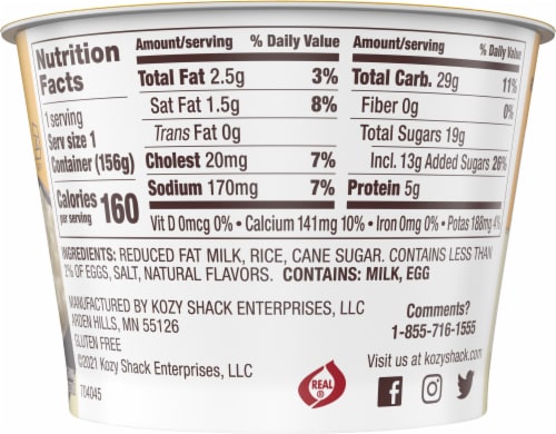 Kozy Shack® Original Recipe Rice Pudding Perspective: left
