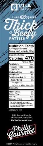 Philly Gourmet® Thick & Beefy Patties Perspective: left