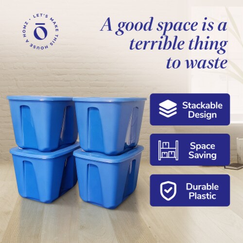 Homz Storage Container - Blue Perspective: left