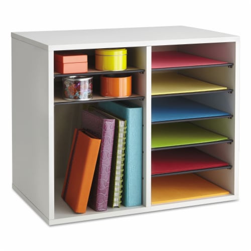 Safco Literature Sorter/Organizer 9420GR Perspective: left