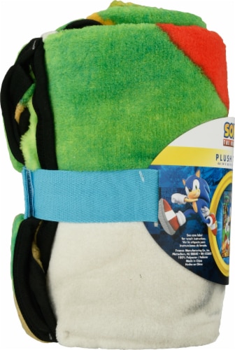 SEGA Sonic The Hedgehog Throw Blanket Perspective: left