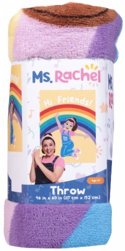 Ms. Rachel Throw Blanket - Cheers to Friends Perspective: left