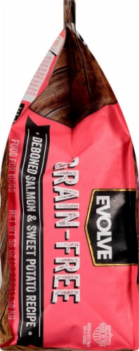 Evolve® Grain-Free Deboned Salmon & Sweet Potato Recipe Dog Food Perspective: left