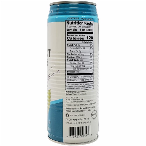 Festival® 100% Pure Coconut Water Perspective: left
