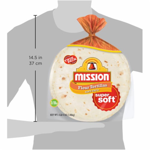Mission® Super Soft™ Soft Taco Flour Tortillas Perspective: left
