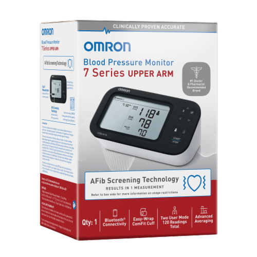 Omron 7 Series Wireless Bluetooth Upper Arm Blood Pressure Monitor