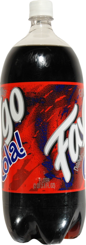 Faygo Cola Soda Bottle Perspective: left