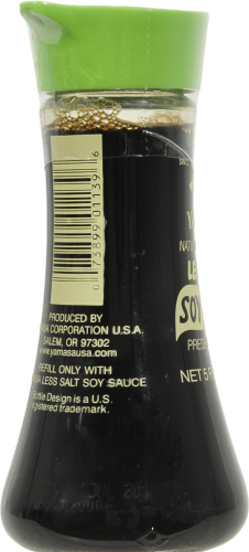 Yamasa Less Salt Soy Sauce Perspective: left
