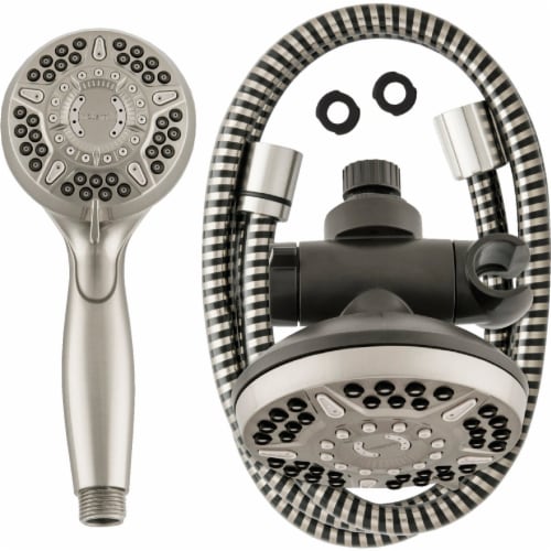 Waterpik PowerPulse Combo 2-in-1 Dual Shower System Perspective: left
