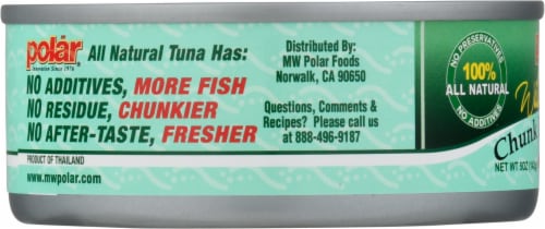 Polar All Natural Chunk Light Tuna in Water Perspective: left