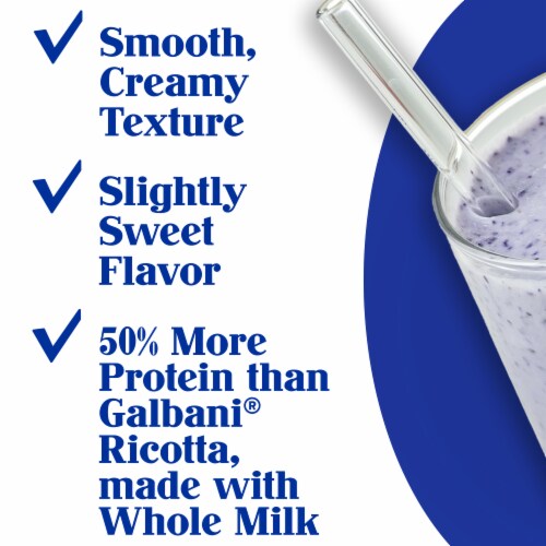Galbani Low Fat Extra Protein Ricotta Cheese, 15 oz Perspective: left