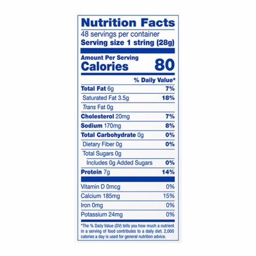 Galbani 48oz Part Skim String Cheese Perspective: left