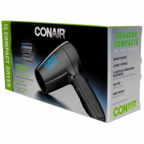 Conair Compact Styler Folding Handle Hair Dryer Perspective: left