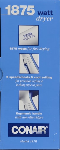 Conair 1875 Watt Hair Dryer Perspective: left