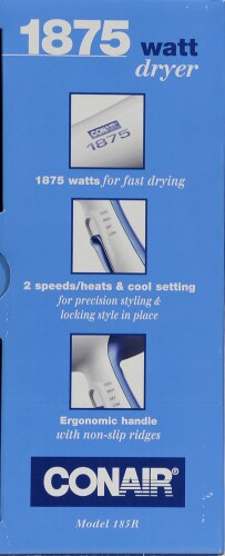 Conair 1875 Watt Hair Dryer Perspective: left