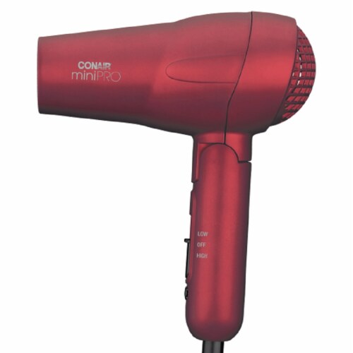 Conair MiniPro Red Tourmaline Ceramic Hair Dryer Perspective: left