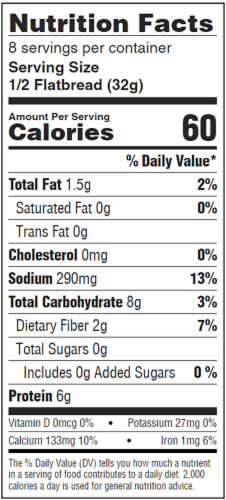 Joseph's™ Flax Oat Bran Whole Wheat Lavash Bread Perspective: left