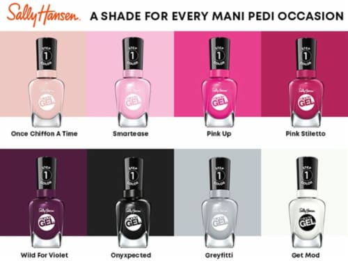 Sally Hansen® Miracle Gel™ Nail Polish Blacky Perspective: left