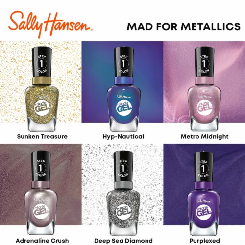 Sally Hansen® Miracle Gel™ Perplexed Purple Nail Polish Perspective: left