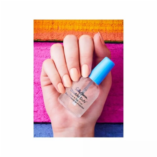 Sally Hansen® Double Duty™ Base & Top Coat™ Nail Oil Perspective: left