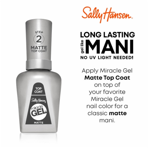 Sally Hansen® Miracle Gel™ Matte Top Coat Perspective: left
