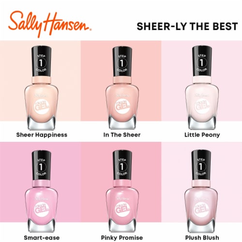 Sally Hansen Miracle Gel 248 Once a Chiffon Nail Color Perspective: left