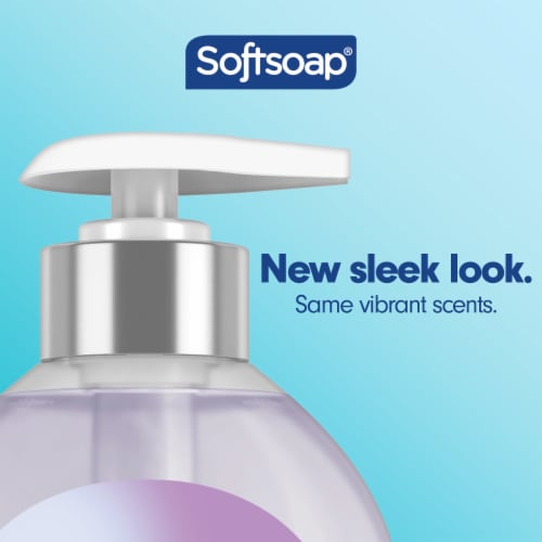 Softsoap Antibacterial Liquid Hand Soap White Tea and Berry Scent Hand Soap Perspective: left