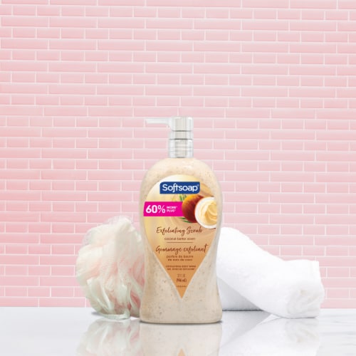Softsoap® Coconut Butter Exfoliating Body Scrub Perspective: left