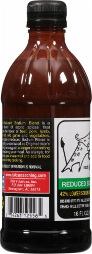 Dale's Reduced Sodium Steak Seasoning Sauce Perspective: left