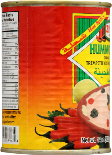 Ziyad Spicy Hummos Tahini Perspective: left