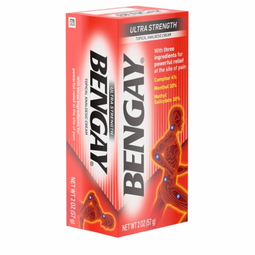 Bengay® Ultra Strength Topical Analgesic Cream Perspective: left
