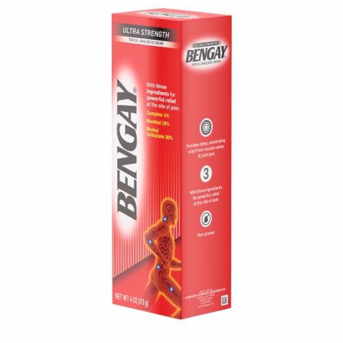 Bengay® Ultra Strength Topical Analgesic Cream Perspective: left
