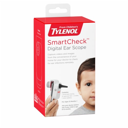 Tylenol® SmartCheck™ Children's Digital Ear Scope Perspective: left