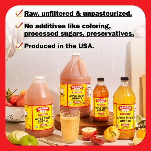 Bragg® Organic Honey Apple Cider Vinegar Perspective: left